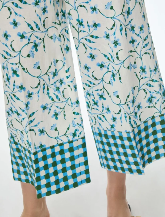 i BLUES Printed trousers Ivory - Image 4