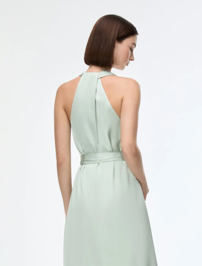 i BLUES Satin dress Mint - Image 4