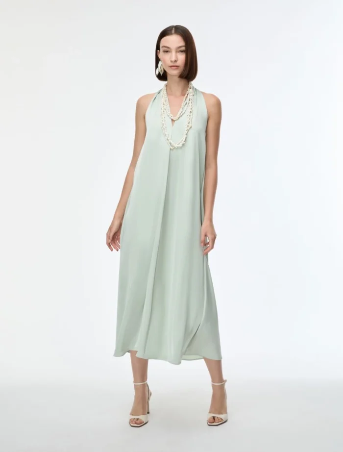 i BLUES Satin dress Mint - Image 2