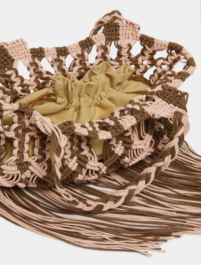 i BLUES Woven bag Pink - Image 5