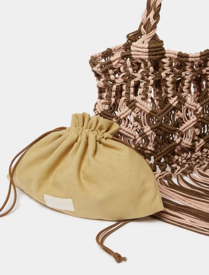 i BLUES Woven bag Pink - Image 6