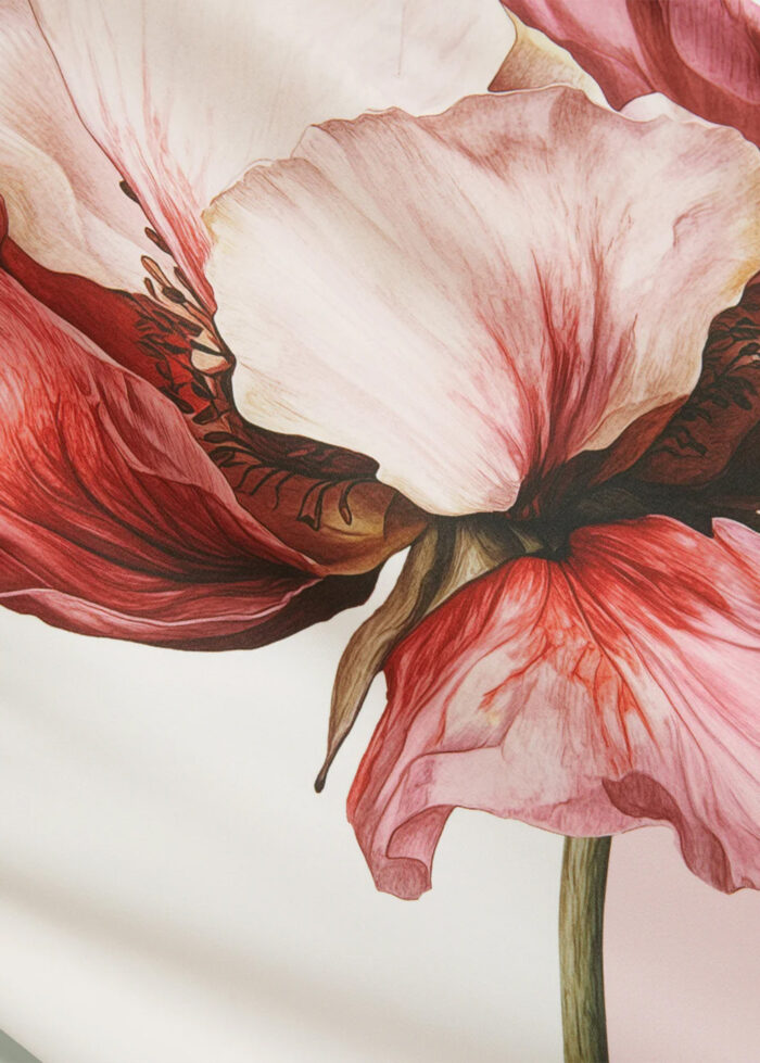 Lowela Floral Print Halter Neck Midi Dress Pink - Image 3