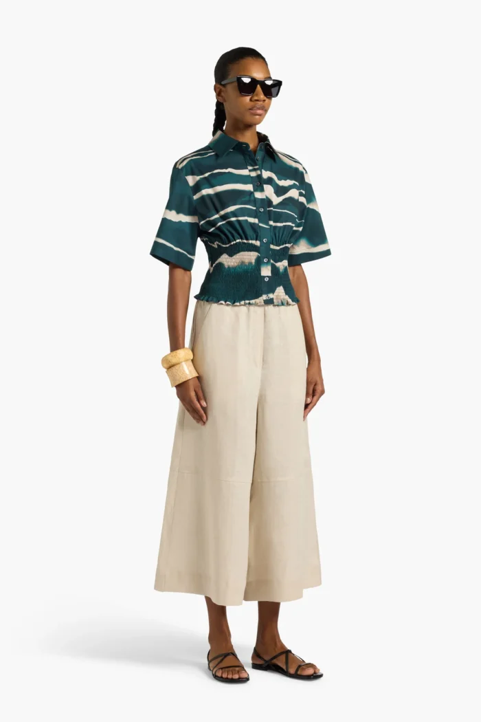 LIVIANA CONTI Anita shirt Seashell fir/ecru - Image 2