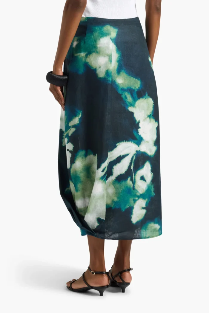 LIVIANA CONTI Faede skirt Macro flower night - Image 3