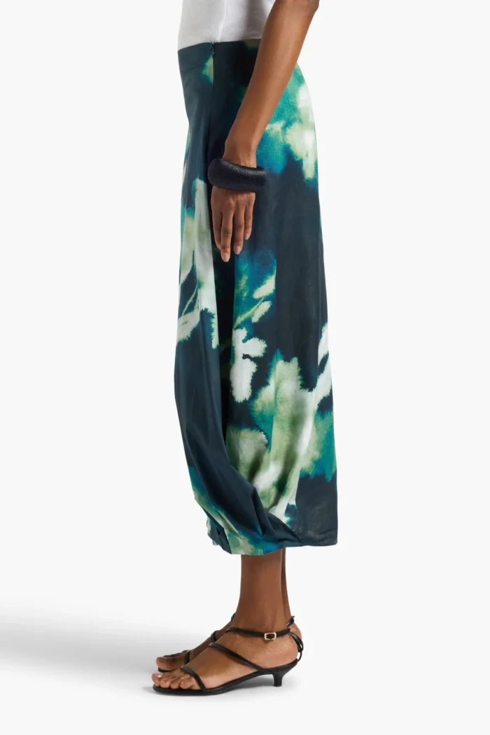 LIVIANA CONTI Faede skirt Macro flower night - Image 4