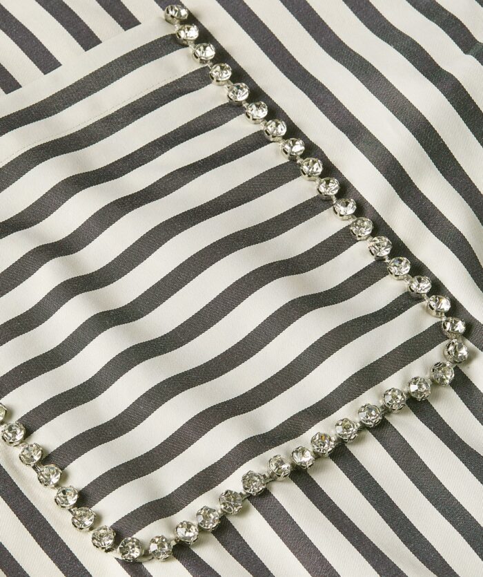 JOSH-V LEXX oversized striped blouse Dark blue stripe - Image 4