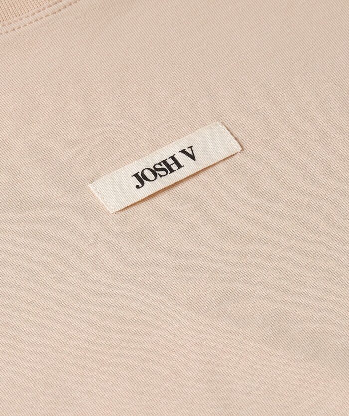 JOSH-V SUE regular fit T-shirt with shoulder pads Dusty pink - Image 4