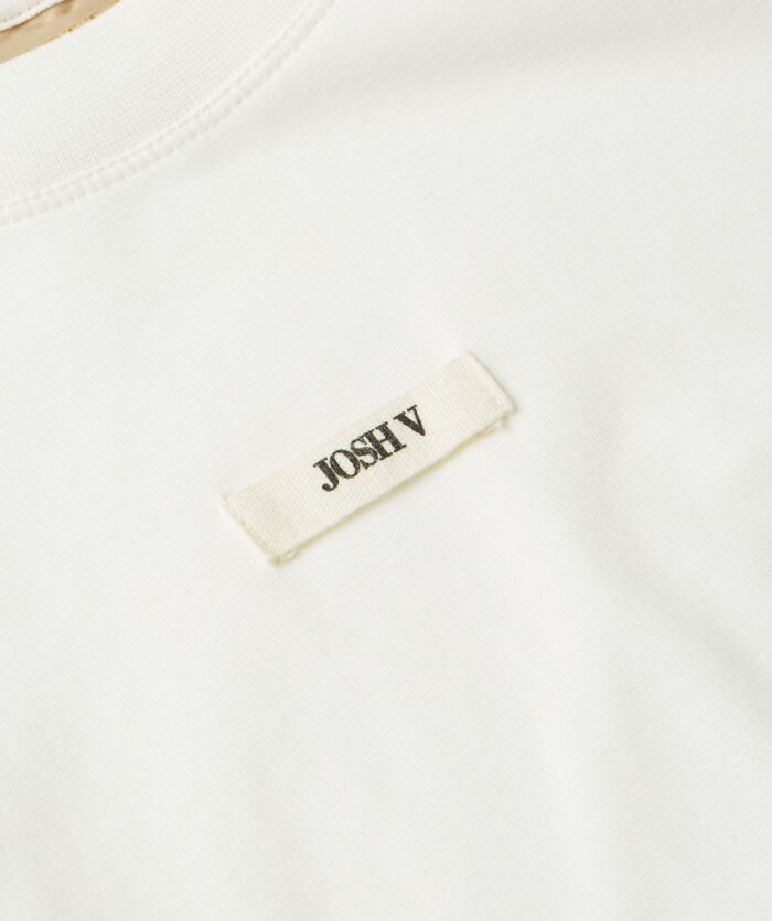 JOSH-V SUE T-shirt with shoulder padding Off white - Image 4