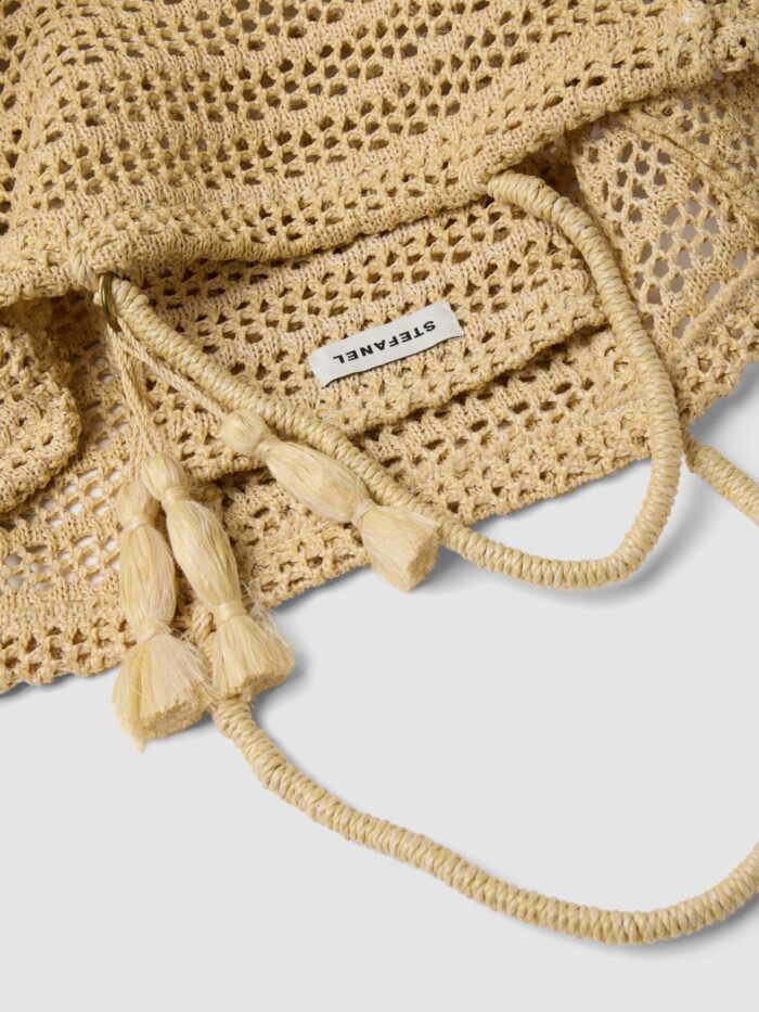 STEFANEL woven shopper bag Beige - Image 2