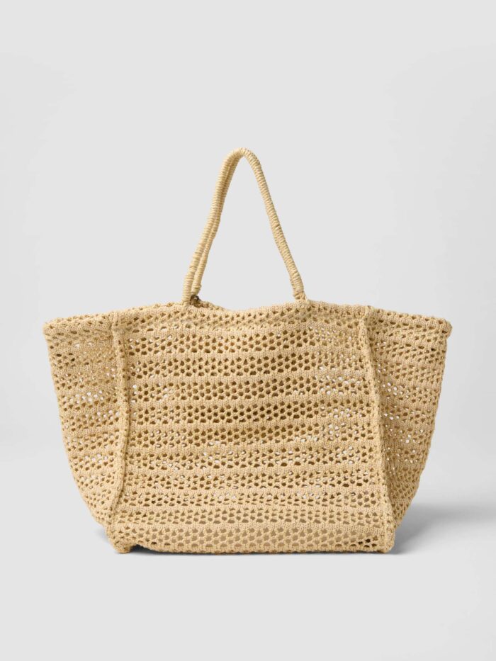 STEFANEL woven shopper bag Beige - Image 3