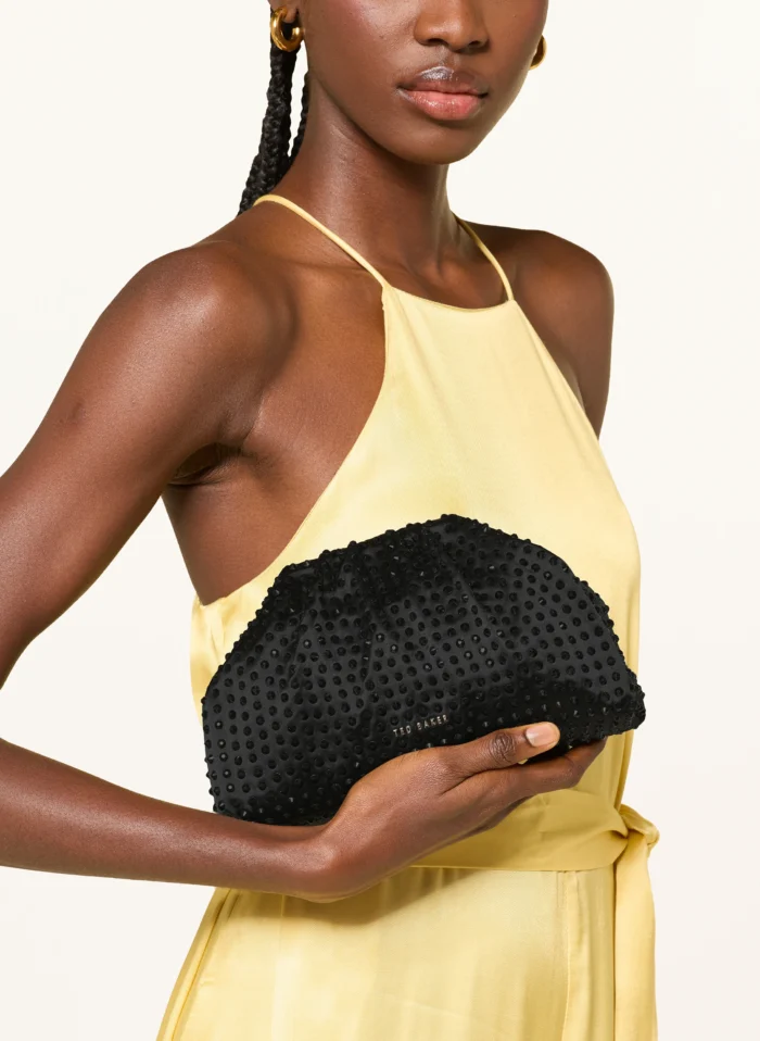 TED BAKER Hilarie Crossbody Bag with Rhinestones Black - Image 4