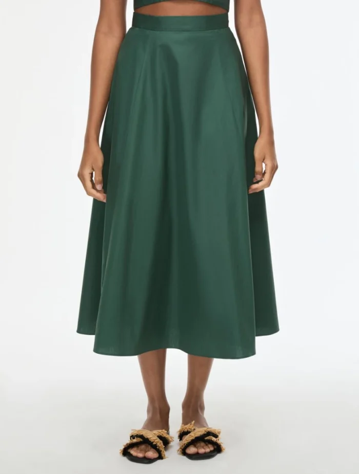 i BLUES Cotton Skirt Green - Image 2