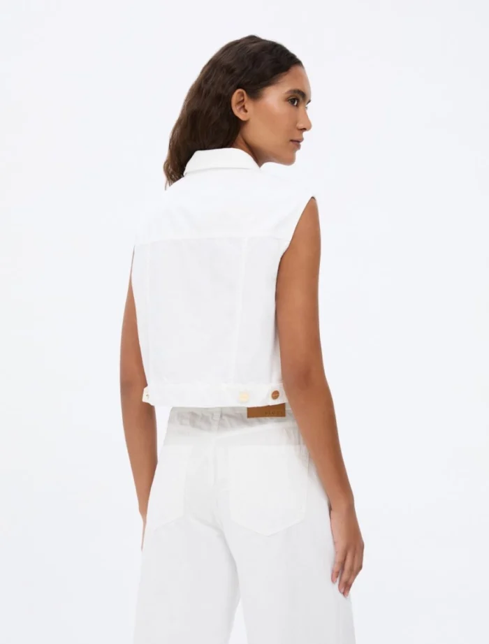 i BLUES Cropped gilet Optical white - Image 2