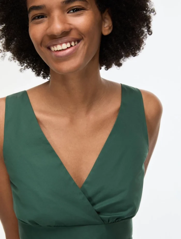 i BLUES Criss-Cross Top Green - Image 2