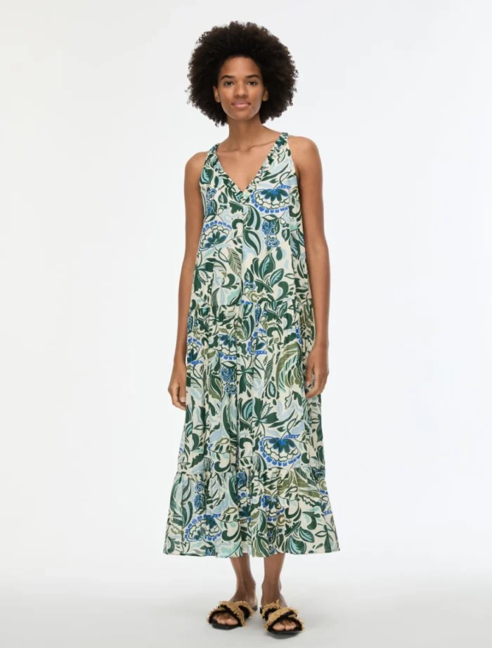 i BLUES Cotton Dress Ecru - Image 3