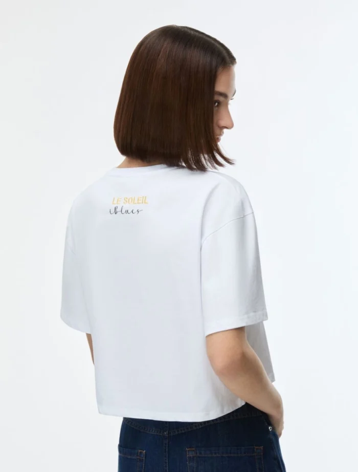 i BLUES Cropped t-shirt White - Image 2