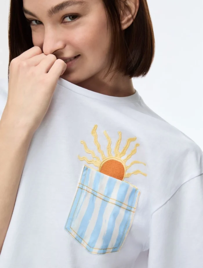 i BLUES Cropped t-shirt White - Image 3