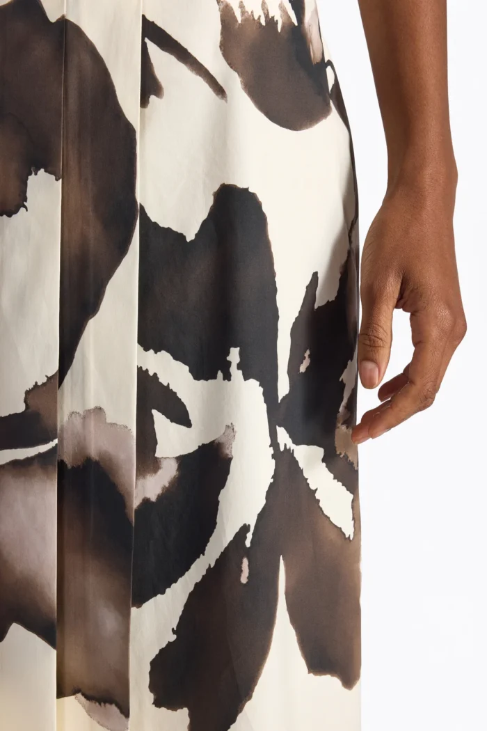 LIVIANA CONTI Cressida skirt Flower pollen /dar chocolate - Image 3