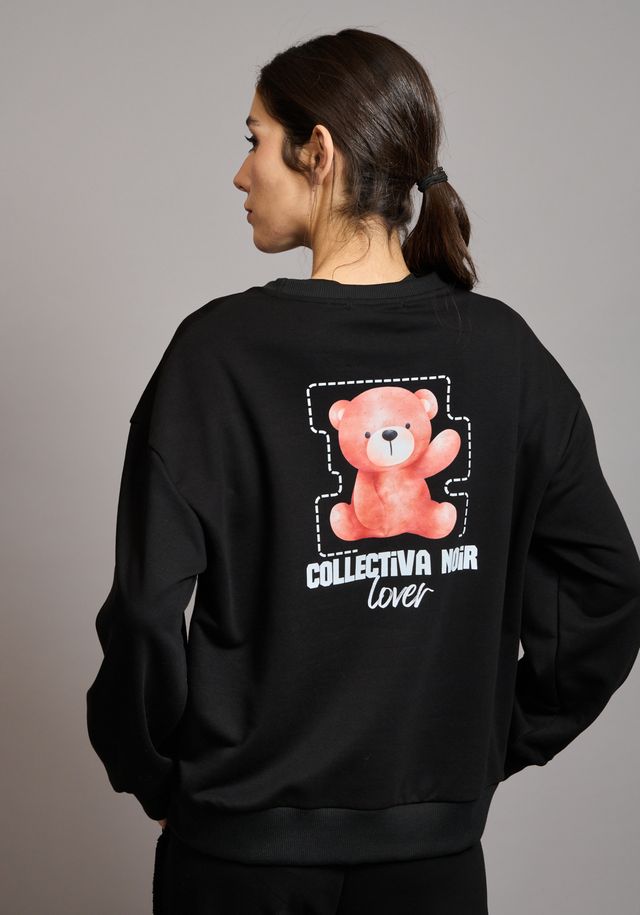 HtfndQXg COLLECTIVA NOIR Teddy top Black - Image 1