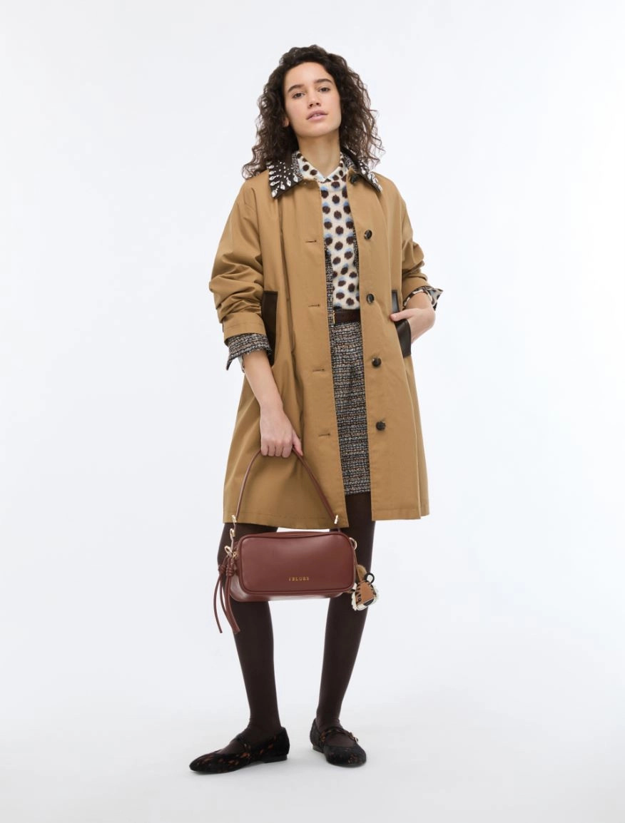 7086066102001-a-iblalcool_normal i BLUES Straight fit trench coat Beige - Image 1