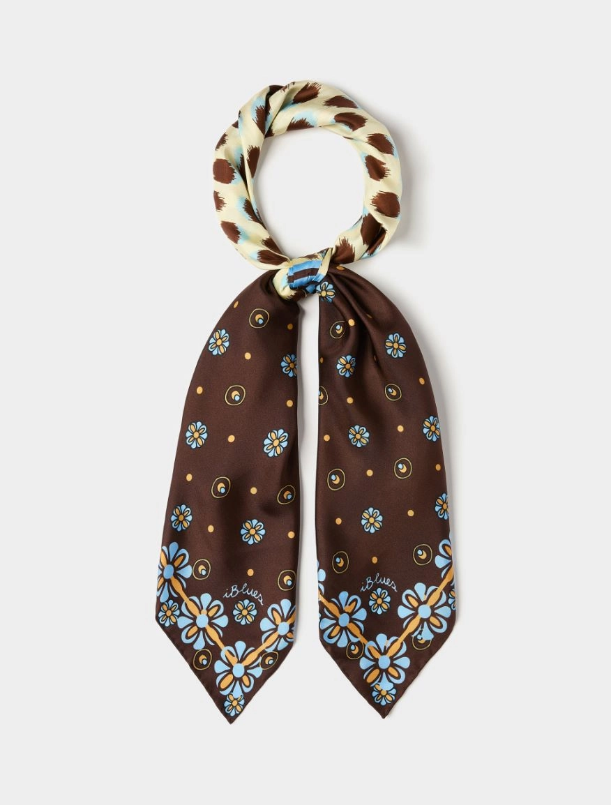 7546016102003-a-iblpalo_normal i BLUES Silk scarf Wine-coloured - Image 1