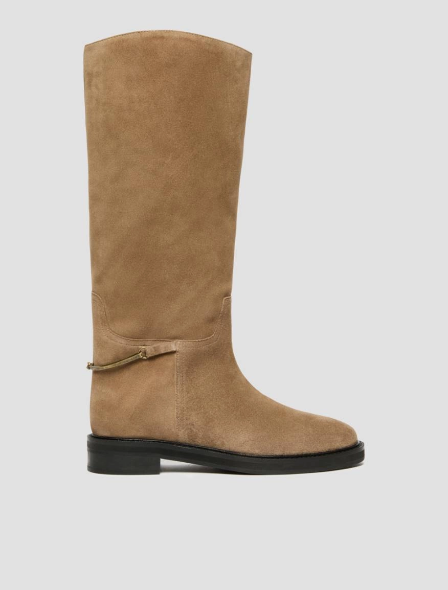 1796016502001-a-pbadomino_normal PENNY BLACK Suede boots Mud - Image 1