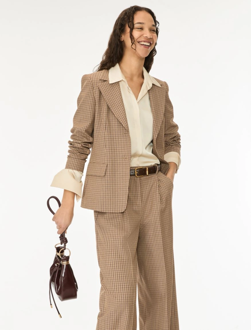 7046056202007-a-iblozono_normal i BLUES Straight fit blazer Beige - Image 1