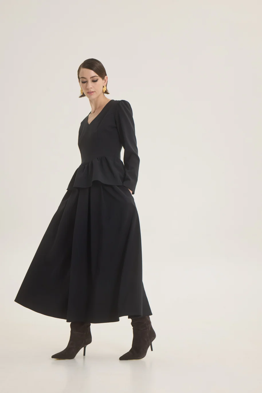 ChicardFW26-27213172 CHICARD Midi pleated skirt Back - Image 1
