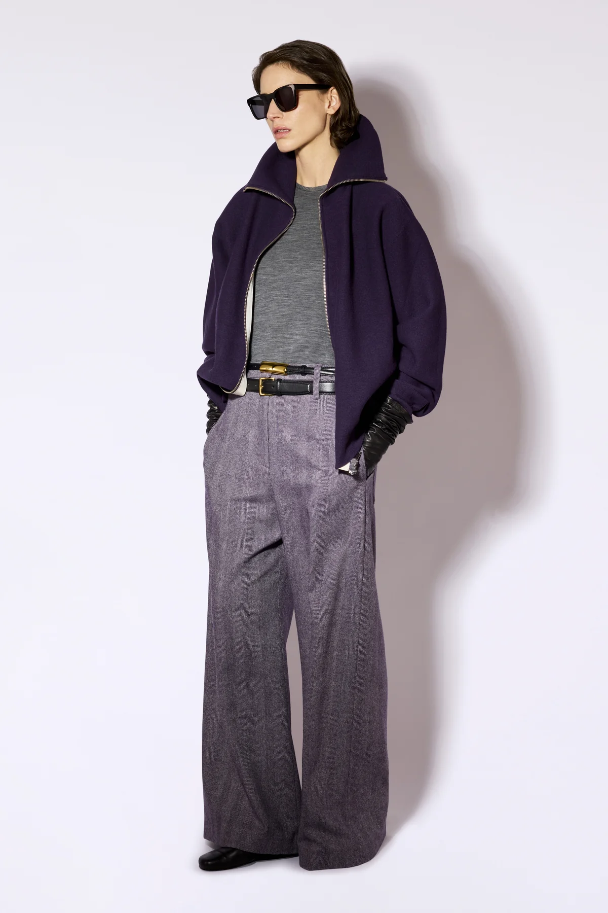 W6FF6WL19RSC-V-A_PANTALONE-BENTON_d6dcd5f9-4085-4d0b-98f4-1c6b30806c19 LIVIANA CONTI Trousers Blueberry/white rescal - Image 1