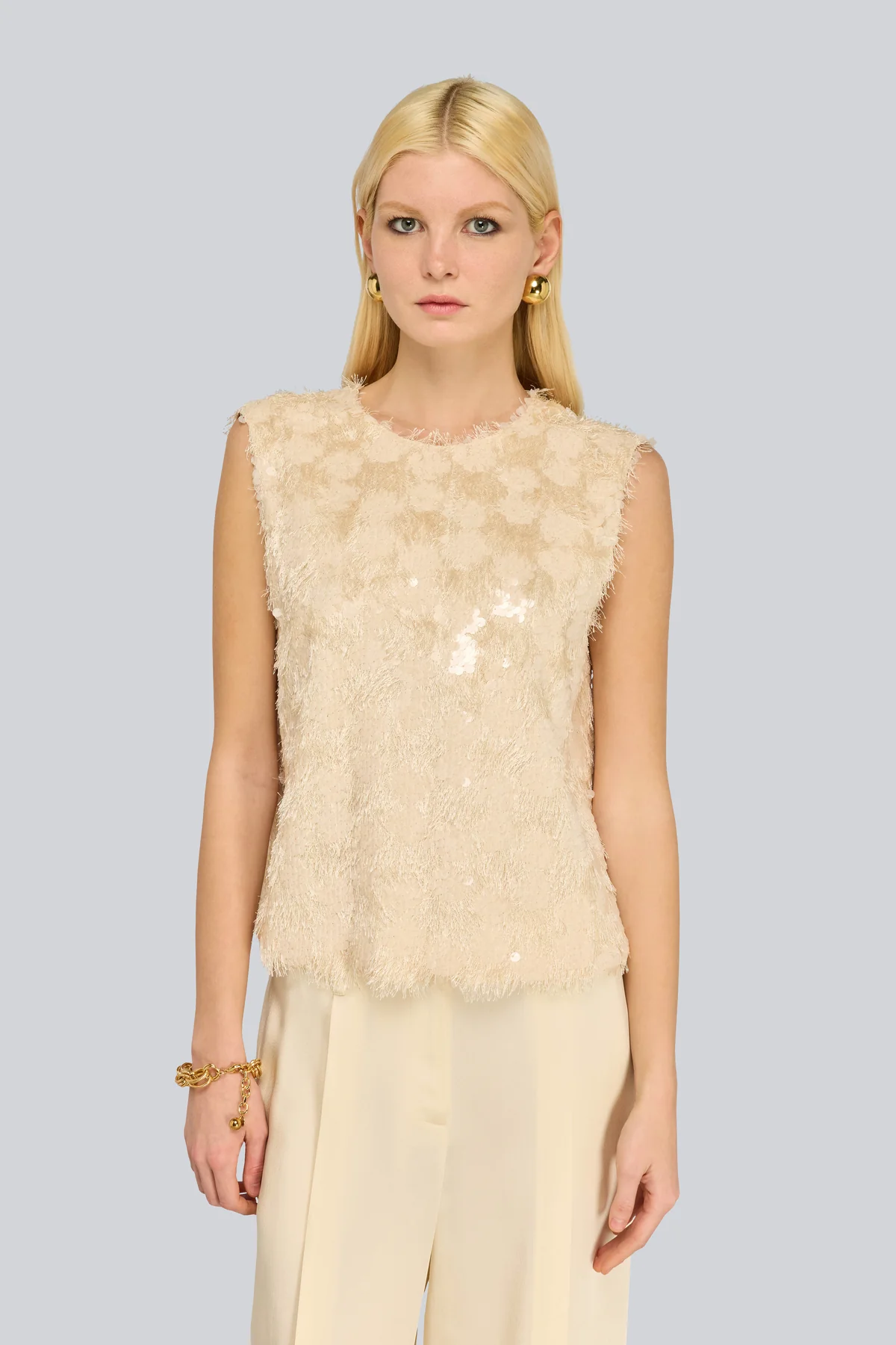 W6SS6WQ03E64-1-B_TOP-CARA_b6727598-e6cc-4680-a8e4-d2194c1324e1 SEMICOUTURE Cara top Butter - Image 1