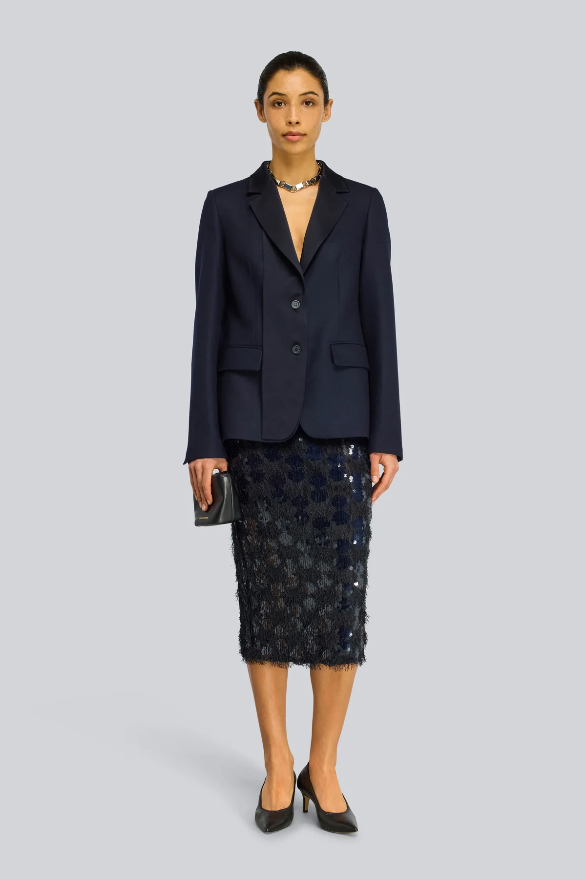 W6SS6WQ05N12-1-A_GONNA-BINDY SEMICOUTURE Bindy skirt Blue - Image 1