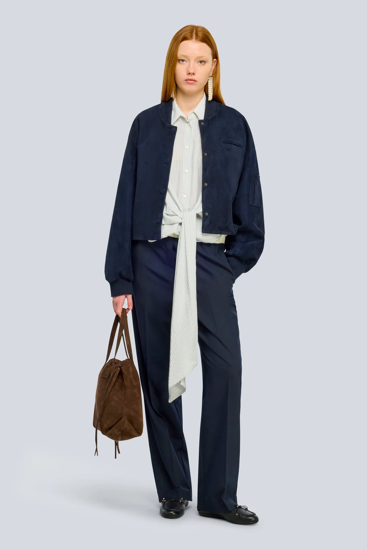 W6YY6WI47K68-A-A_PANTALONE-FANCY SEMICOUTURE Fancy trousers Blue- butter - Image 1