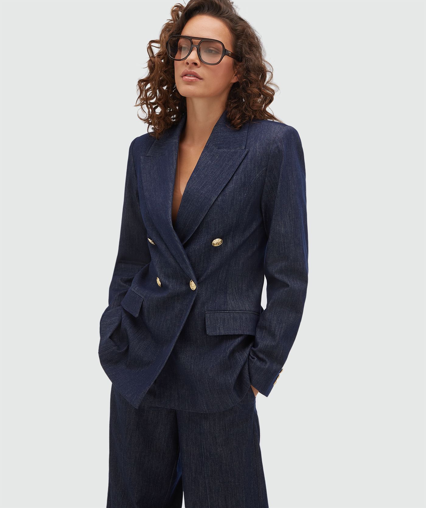 image_1788171916730 JOSH-V Bluebell fitted blazer Dark blue - Image 1