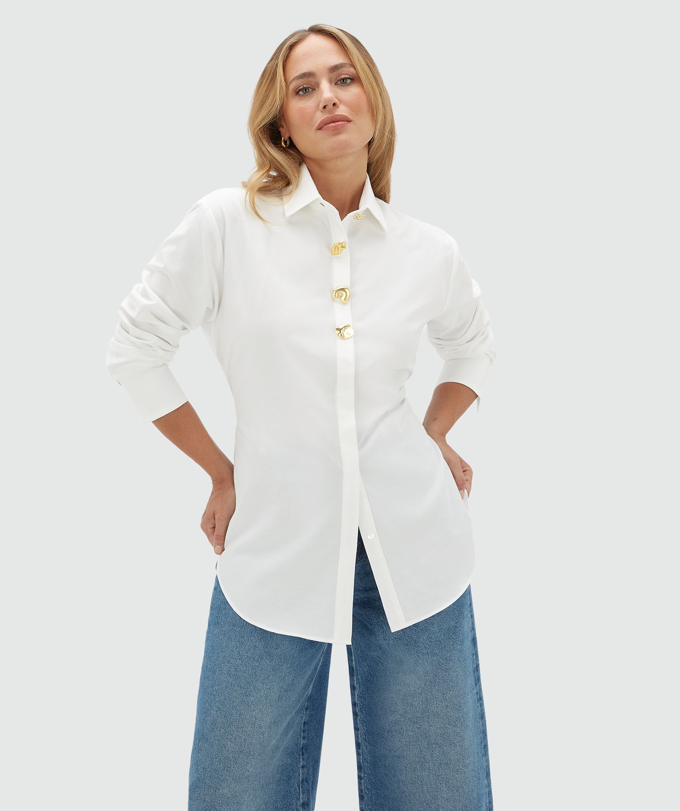 image_1788428023698 JOSH-V Chenda oversized blouse Off white - Image 1