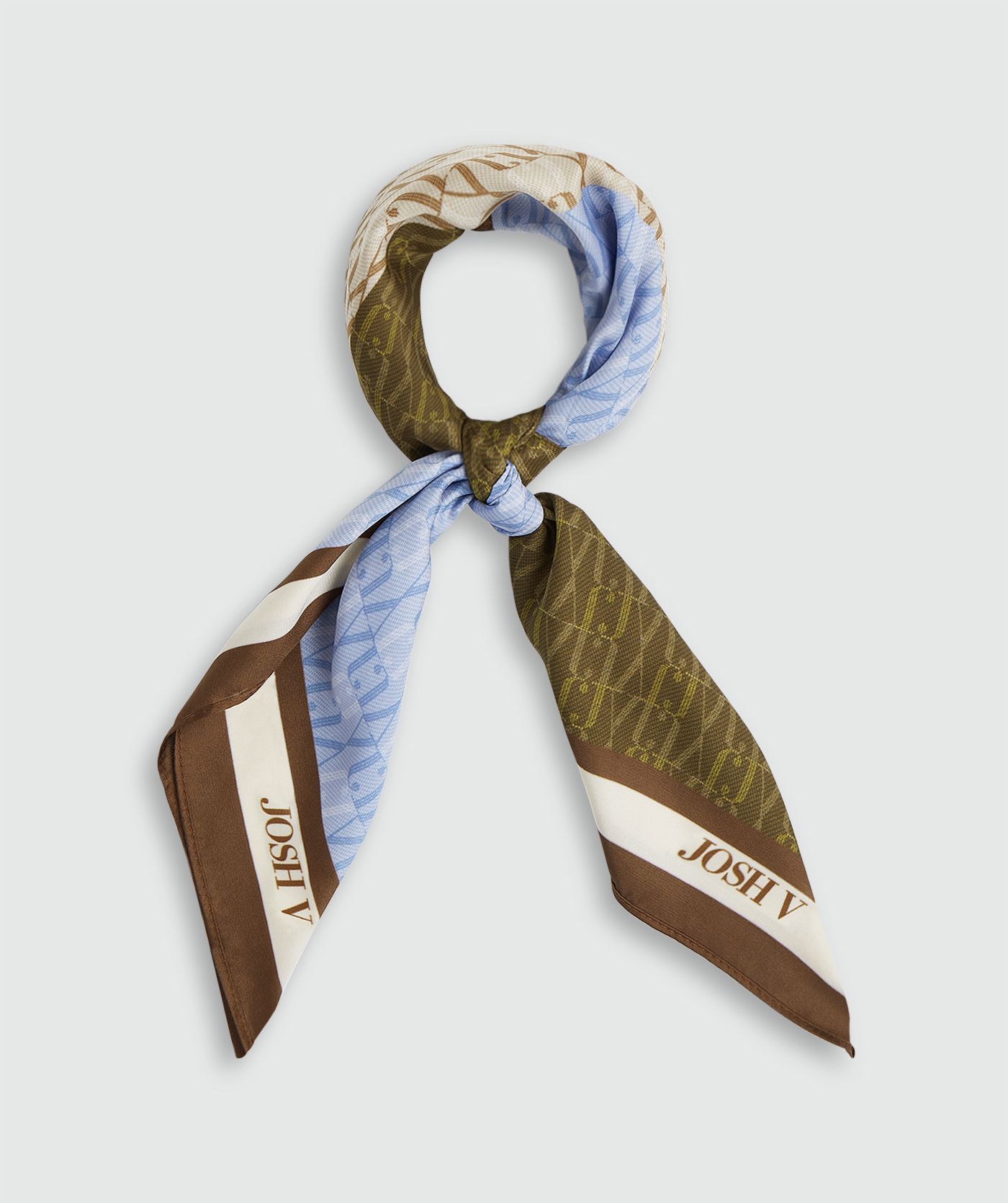 image_1788428348559 JOSH-V Cadence printed scarf Brown - Image 1